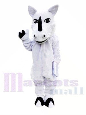 Rhinocéros blanc Costumes De Mascotte