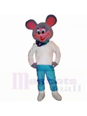 Souriant sport Poids léger Souris Costumes De Mascotte Dessin animé