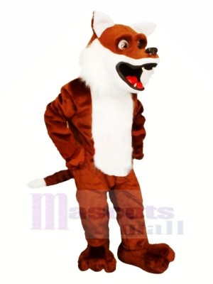 Charmant marron Renard Mascotte Les costumes Dessin animé