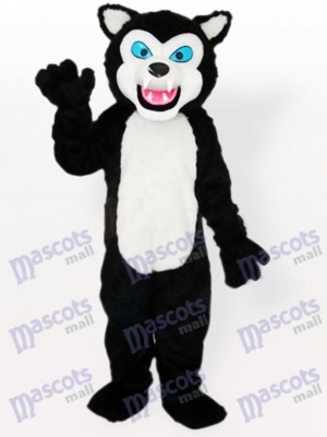 Costume de mascotte adulte Black Wolf