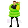 Gonflable vert Serpent Boa Python Costume Halloween Noël pour Adultes