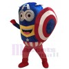 Moi, moche et méchant Despicable Me Minions Captain America avec un costume de mascotte bouclier