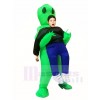 vert Extraterrestre ET Porte moi Monstre Gonflable Exploser Halloween Noël Les costumes pour Des gamins