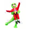 Gonflable Porter MoiNoël Père Noël Claus vert Extraterrestre ET Fête Costume