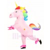 Gonflable Mignonne Licorne arc-en-ciel pour adultes Exploser Costume de mascotte