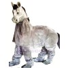 Mignonne Gris Nouveau 2 La personne Cheval Mascotte Costume