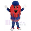 Bleu et rouge Voiture Lavage Nettoyage Brosse Mascotte Costume