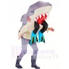 A mangé par Requin Gonflable Halloween Coup Up Les costumes pour Adultes