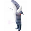 Gris Requin Gonflable Halloween Noël Coup Up Les costumes pour Adultes