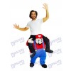 Piggyback Super Mario Bros Carry Me Ride Mario Costume de mascotte