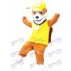 Anglais Bouledogue Construction Chiot Pat Patrouille Rubble Paw Patrol Mascotte Costume Jaune Chien