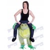 Piggy Back Frog Carry Me Costume Mascotte Ride Sur Grenouille Déguisements