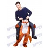 Carry Me Fantastique Renard Piggy Retour Mascotte Costume Ride Sur Funny Déguisements