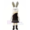 blanc Pâques lapin Mascotte Les costumes Animal