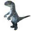 Velociraptor Dinosaure Gonflable Costume Halloween Noël Cosplay Costume pour Adulte