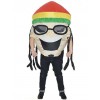 jamaïquain Chanteur Gonflable Costume Halloween Noël Fantaisie Coup en haut Costume pour Adulte blanc Peau