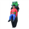 Robot Extraterrestre Porter moi Gonflable Costume vert Robot Halloween Noël Le maillot de corps pour Adulte