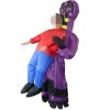 Violet Extraterrestre Monstre Fantôme Porter moi Gonflable Costume Halloween Noël Costume pour Adulte