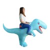 Bleu Dinosaure avec Gros Tête Porter moi Balade sur Gonflable Costume Halloween Noël pour Adulte/enfant