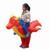 Feu Dragon Dinosaure Porter moi Balade sur Gonflable Costume Halloween Noël Costume pour Enfant