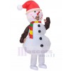 costume gonflable de Bonhomme de neige