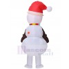 costume gonflable de Bonhomme de neige