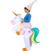 Licorne avec arc en ciel Queue Porter moi Balade sur Gonflable Costume Combinaison pour Adulte/enfant