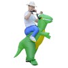 T-Rex Dinosaure Porter Moi Balade Sur Gonflable Costume Halloween Noël Pour Adulte