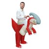 Parasaurolophus Dinosaure Porter moi Baladesur Gonflable Costume Halloween Noël Costume pour Adulte/enfant