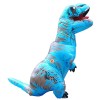 Bleu Tyrannosaurus T-Rex Dinosaure Gonflable Costume Halloween Noël pour Adulte/enfant