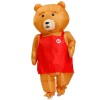 marron Teddy Ours Gonflable Costume Halloween Noël Cosplay Costume