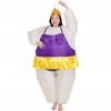 Ballerine Gonflable Costume Tiare couronne Halloween Noël Costume pour Adulte Violet clair