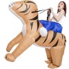 tigre Porter Moi Balade sur Gonflable Costume Halloween Noël Costume pour Adulte