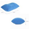 Air Gonflable Oreiller Extérieur Portable Pliant Double Face Flocage Coussin