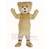 Crémeux blanc Teddy Ours Mascotte Costume