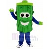 vert Des ordures Poubelle Pouvez Mascotte Costume