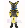 gris Loup Mascotte Costume