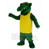 Tuf Gator avec Jaune T-shirt Mascotte Costume Animal