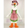 blanc Mère OIE avec Robe Mascotte Costume École