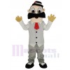 Coiffeur dans blanc Chemise Mascotte Costume