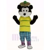 Golfen Gopher avec Jaune T-shirt Mascotte Costume