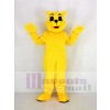 Jaune Chat sauvage Mascotte Costume Dessin animé