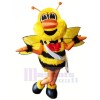 Bataille abeille avec rouge Arc Mascotte Les costumes Animal