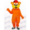 Costume de mascotte d'animal de Pipi d'ours jaune beau