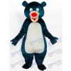 Costume de mascotte d'animal adulte bleu ours