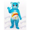 Ours bleu Costume de mascotte adulte en peluche courte