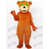 Lunettes portant le costume de mascotte adulte d'ours