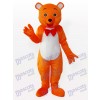 Le costume de mascotte d'animal d'ours orange de Hey