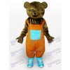 Costume de mascotte adulte brun Teddy Animal