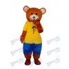 Costume de mascotte en peluche ours en peluche